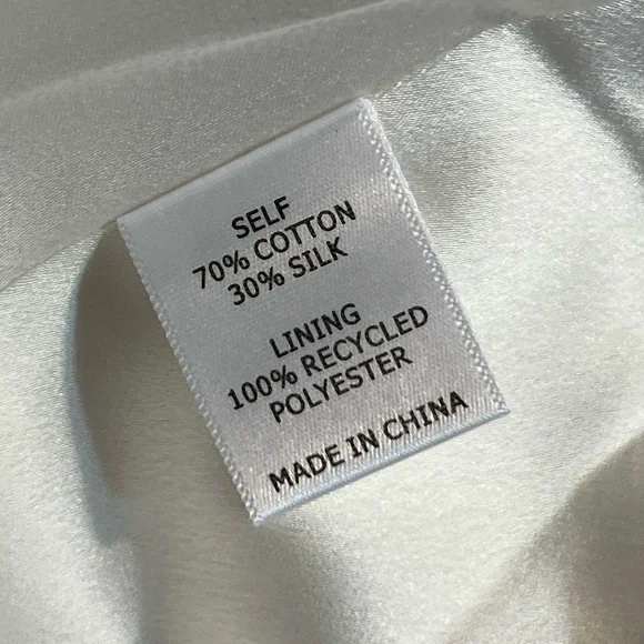 NWT LA LIGNE Josie Cotton Silk blend Midi Dress In Ivory Medium - Picture 8 of 10